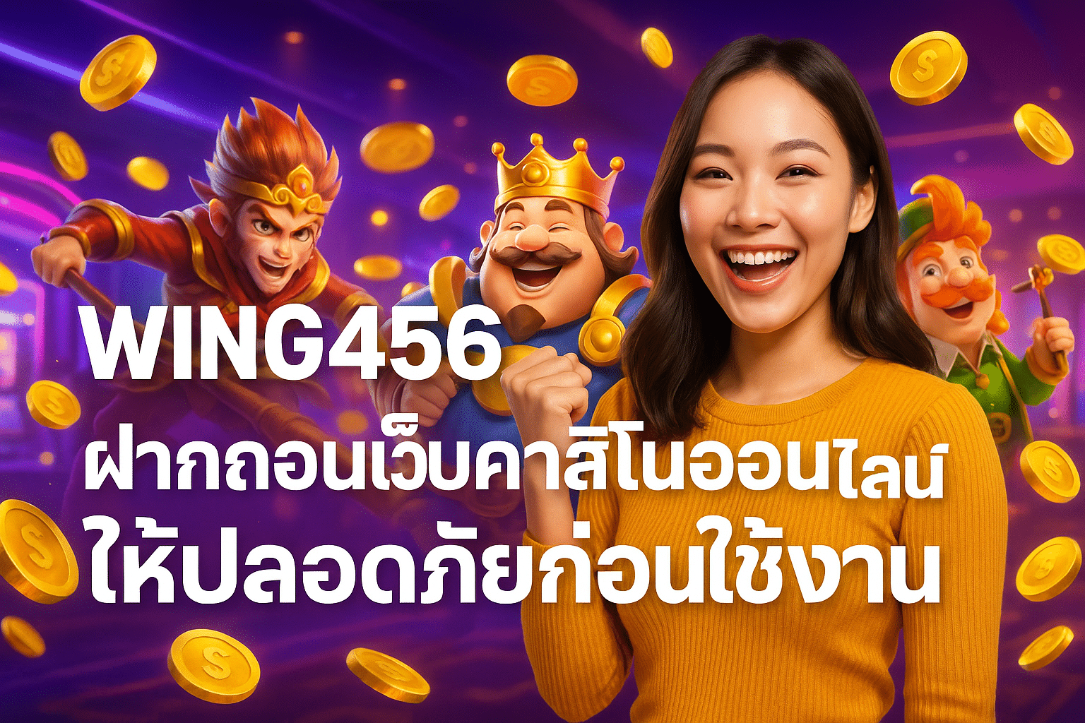 WING456 ฝากถอนเว็บคาสิโนออนไลน์ให้ปลอดภัยก่อนใช้งาน