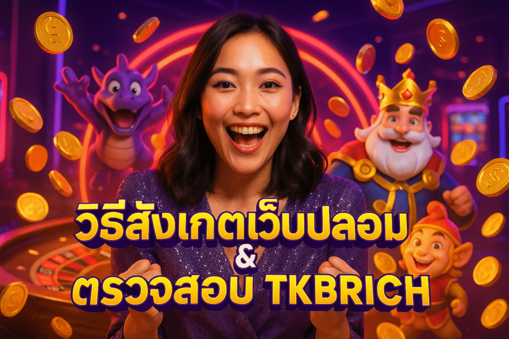 วิธีสังเกตเว็บปลอม & ตรวจสอบ TKBRICH